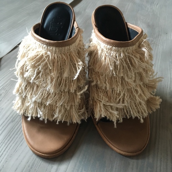 Tibi New York Ophelie Mules Fringe Tassels - Picture 7 of 8